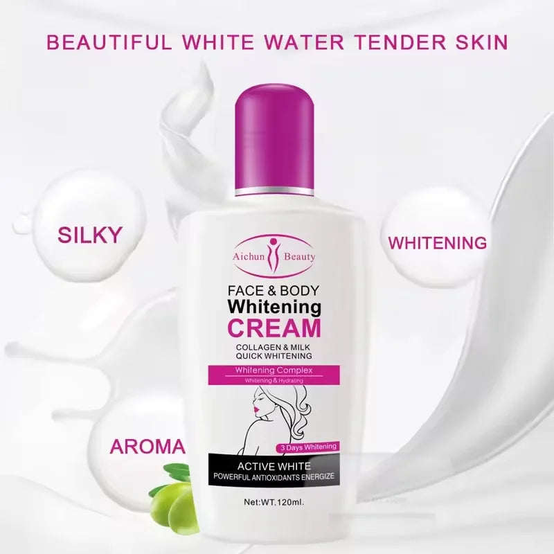 Face Body Bleaching Cream Improve Dark Skin Collagen Face Body Lotion Feminine Gentle Nourishing Dark Korean Skin Care Cream