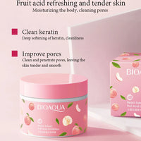 BIOAQUA Honey Peach Exfoliating Facial Cream Scrub Exfoliant Body Scrub Moisturizing Nourishing Exfoliator Face Cream Skin Care