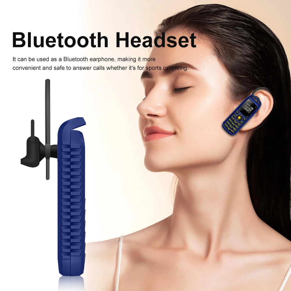 SERVO B25 Button Mini Mobile Phone 2 SIM Standby Bluetooth Dialing Surround Wear Blacklist Smallest Backup Cellphones for Sports