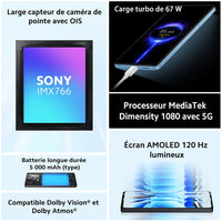 Xiaomi Redmi Note 12 5G Smartphone Global Version 4GB 128GB 6.67 ”Amoed FHD + Snapdragon® 4 48MP Main Camera 33W fast Charge