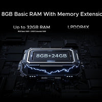 【Brand+】Global Version DOOGEE Note 58 8GB RAM 128GB ROM 6.75" HD+ 90Hz IPS Screen 6250mAh Large battery NFC Android 15