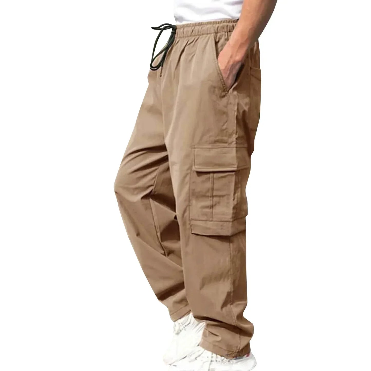 New Summer Men's Loose Fit Straight Leg Casual Pants - European & American Style Youth Fashion" cargo pants  mens pants