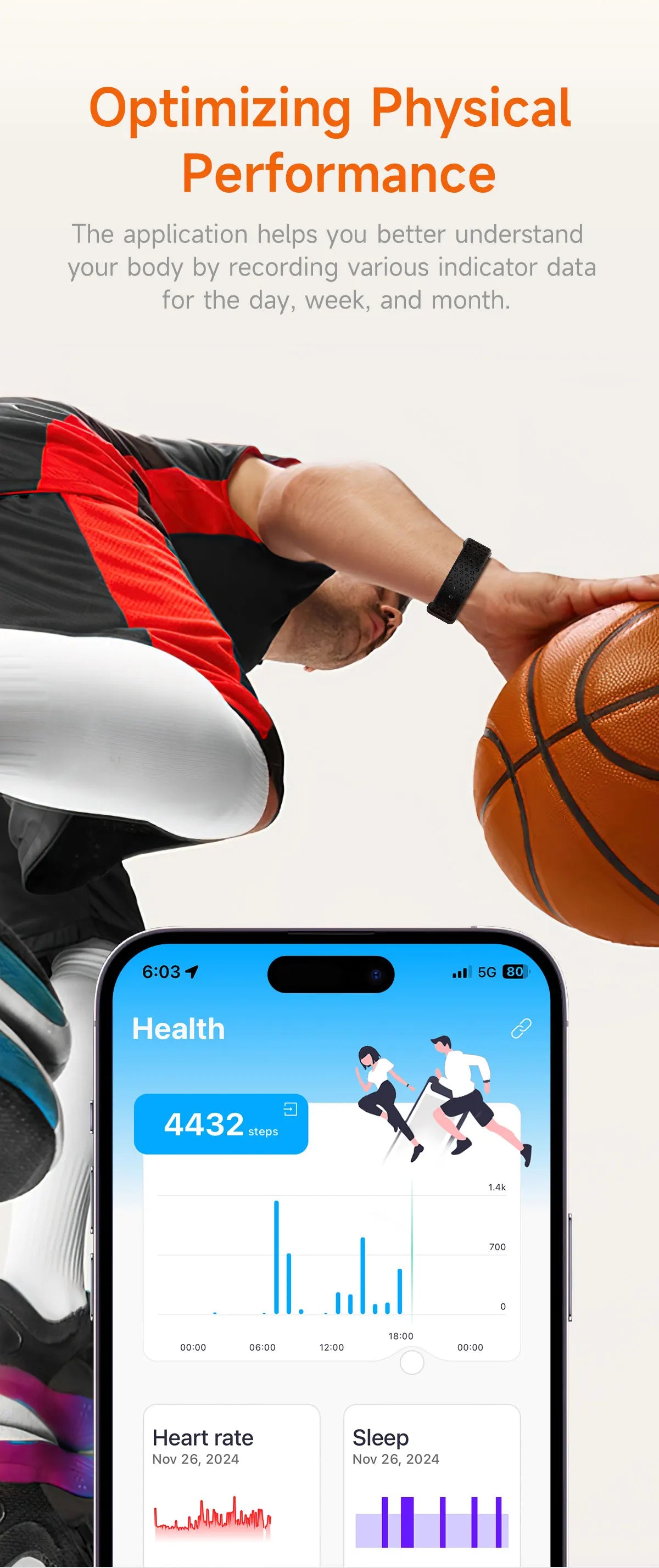 New Smart Watch Men Smart Health Wristband Women GPS Sport Trajectory 1ATM Waterproof All Day Healthy Monitor Fitness Bracelet