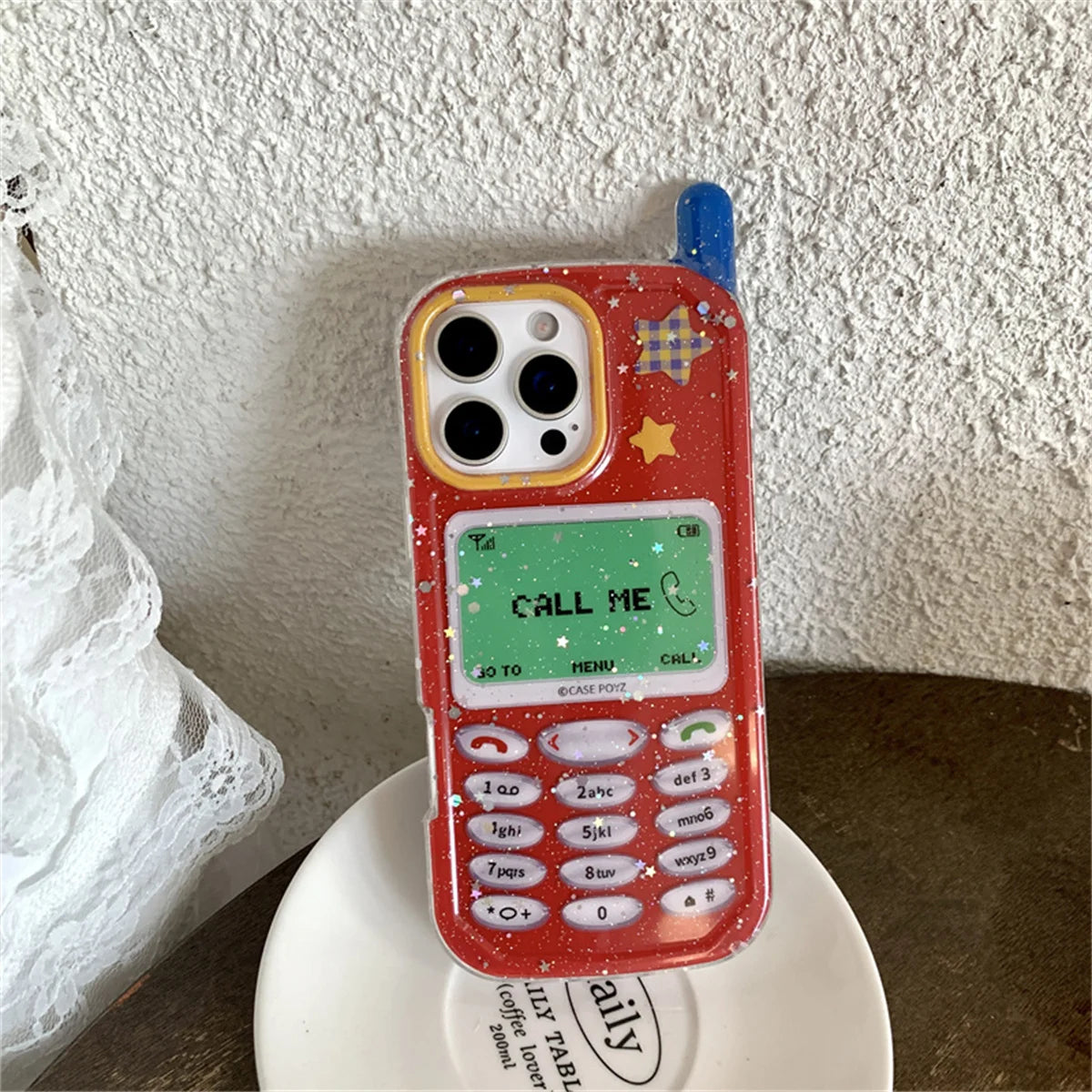 Funny 3D Mobile Phone Case For iPhone 16 Pro 15 14 13 Pro Max Protective Cover Fashion Cute Cases with Chain Funda