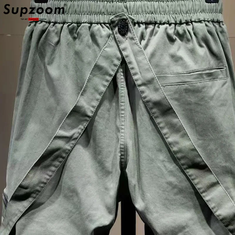 Supzoom New Arrival Hot Top Fashion Loose Cotton Pockets Selling Brand Overalls Multi Bag High Street Casual Winter Cargo Pants