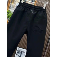 Spring new men's outdoor work pants loose fitting and trendy brand quick drying harem pants elastic waisted casual pants