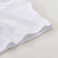 Knitted 94% Cotton Tank Tops Women Black White Sexy Low-Cut Back Cross Crop Tops For Women Streetwear Slimming Sports Vest