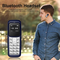 SERVO 2G Small Mobile Phone Bluetooth Dialer Magic Voice Blacklist Low Radiation Bluetooth Headset Mini Cellphone Multilingual