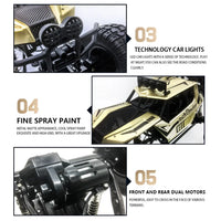 1/8 Large Rock Crawler RC Car 4×4 All Terrain RC Truck High -Speed RTR Alloy Off-Road Remote Control Car Children Toy Model