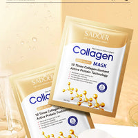 30pcs SADOER Collagen Anti-aging Face Mask Moisturizing Anti-Wrinkle Brightening skincare Sheet Facial Masks Skin Care