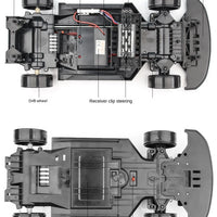 1:10 70km/H Remote Control Car 4wd High Speed Drift 2.4g Rc Car Shock Absorber Anti-Collision Rc Toys Christmas Gift