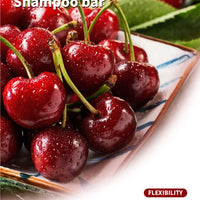 Fruit cherry shampoo fragrance soap nourishes hair, deeply cleanses and controls oil, refreshing soap