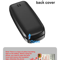 SERVO 2G Small Mobile Phone Bluetooth Dialer Magic Voice Blacklist Low Radiation Bluetooth Headset Mini Cellphone Multilingual