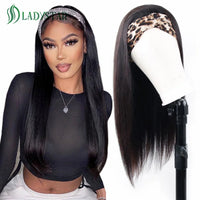 Brazilian Straight Hair Headband Wig Remy Human Hair Wigs For Women Scarf Wig Straight Hair Wigs With Headband