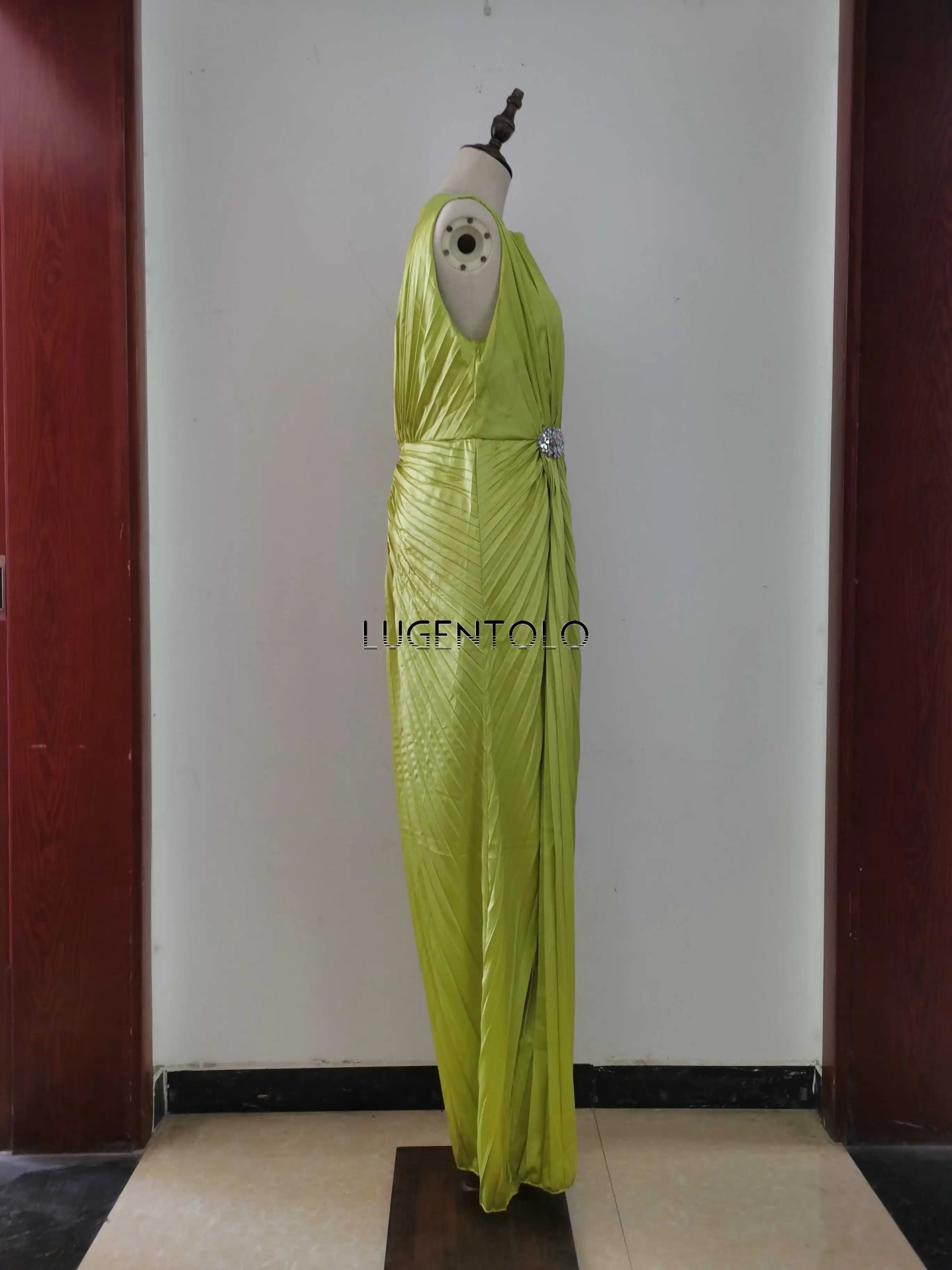 Women Sexy Dress New Sleeveless Solid Party Slim Empire Split Female Elegant Round Neck Fashion Long Clothing