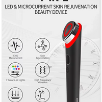 7 Colors EMS Microcurrent Facial Massager Age-R Booster Pro Anti Wrinkle Lift Device Home Use Beauty Tool for Skin Care & Rejuve