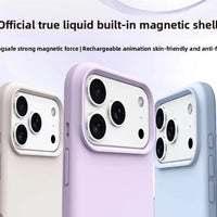 Original Magnetic Phone Case For iPhone 17 16 Pro Max Liquid Silicone Cases For iPhone17 16 Pro Max 17Pro Air Soft Bumper Cover