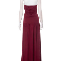 Mozision Off-shoulder Strapless Pleated Sexy Maxi Dress Women Fashion Backless Sleeveless High Waist Ruched Long Dress Elegant