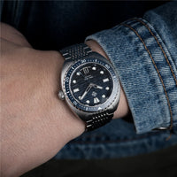 2025 New IXDAO IPOSE Automatic Mechanical Men Watch JD-X07S Dragon Scale Pattern Watch Stainless Steel BWG-9 Diving reloj hombre