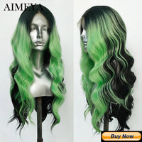 AIMEYA Yellow Hair Cosplay Synthetic Lace Front Wigs for Women Long Loose Wave Wig Free Part Heat Resistant Fiber Synthetic Wig