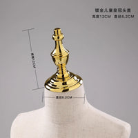 Female Male & Kids Electroplated Head Cover Mannequin Caps Accessories For Mannequins Props