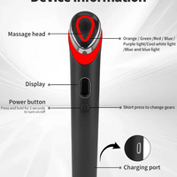 7 Colors Age-R Booster Pro Facial Skin Care Anti Wrinkle Beauty Device EMS Microcurrent Lift Massager Home Use Beauty Skin Care