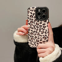 Fashion Soft Phone Cases For iPhone 13 12 MINI 11 14 15 16 Pro Max XS Max XR 7 8 Plus Leopard Pattern Silicone Case Back Cover