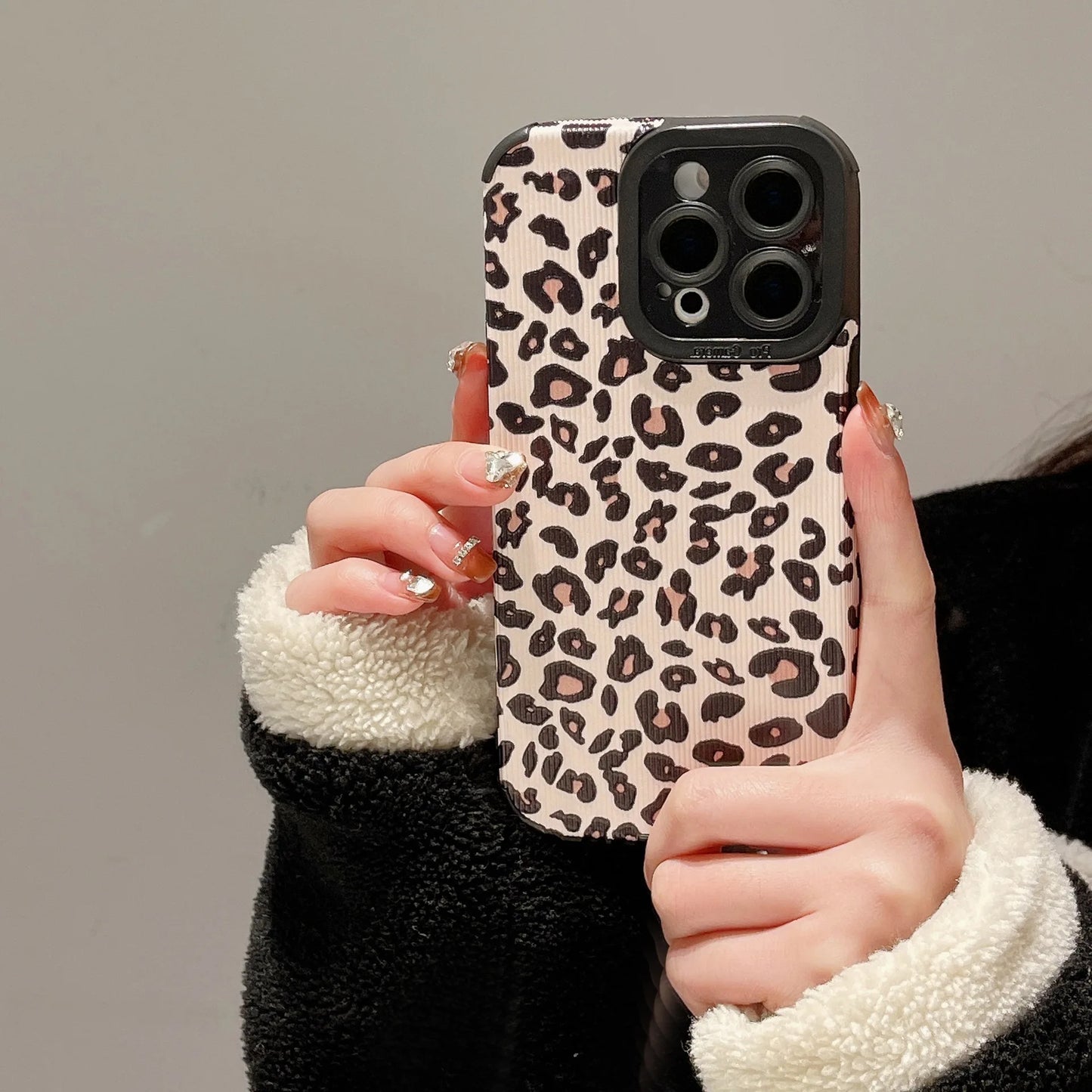 Fashion Soft Phone Cases For iPhone 13 12 MINI 11 14 15 16 Pro Max XS Max XR 7 8 Plus Leopard Pattern Silicone Case Back Cover