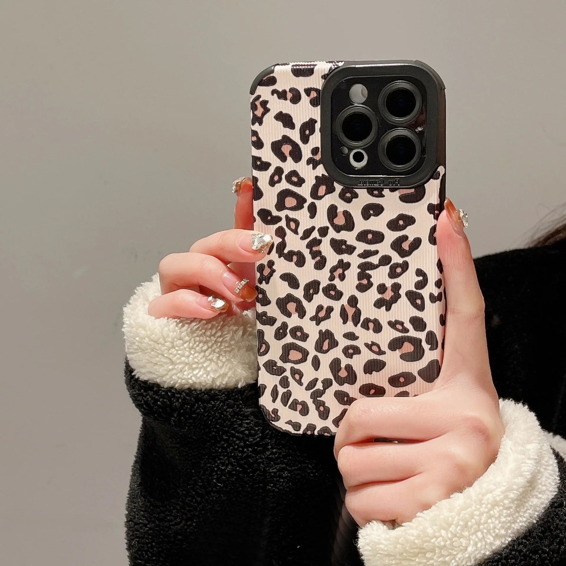 Fashion Soft Phone Cases For iPhone 13 12 MINI 11 14 15 16 Pro Max XS Max XR 7 8 Plus Leopard Pattern Silicone Case Back Cover