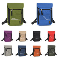 Travel Passport Bag Neck Document Bag Nylon Wallet Family Rfid Blocking Multi-Pockets Anti-Theft Credit Card Passport Holder New