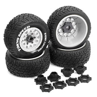 RC Wheels and Tires Truck Tires Short Course Tires for 1/10 Scale Car Arrm a Senton,Slash 2WD 4×4,Axia1,Rc 4wd,Red cat