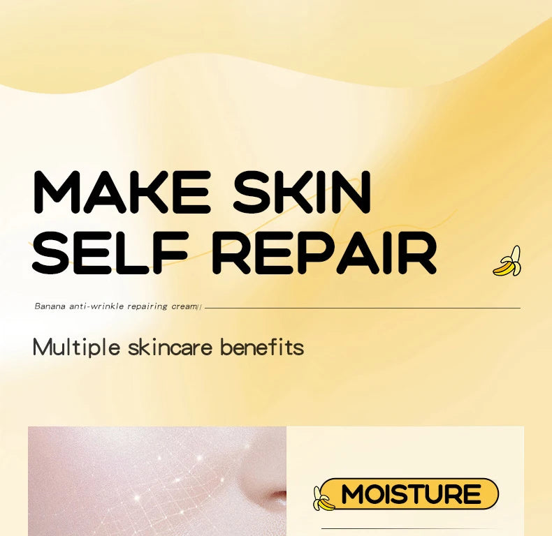 SADOER Banana Skin Brightening Cream Skincare Moisturizing Facial Creams Hydrating Face Cream Beauty Skin Care Products
