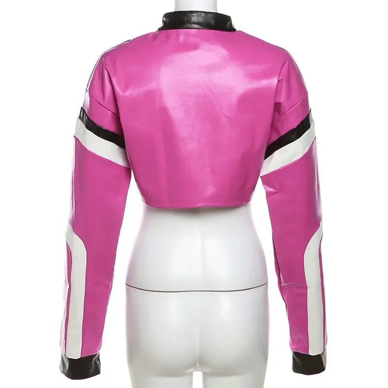 Zekye Winter Aviator Jackets Clothes Old Money Style Women Fleece Jacket Women Long Sleeve Red Jacket Winter Women Coat 2025