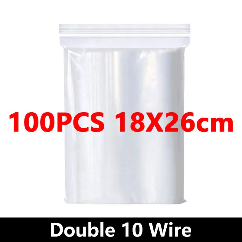 Small Zip Lock Plastic Bags Reclosable Transparent Bag Vacuum Storage Bag Ziplock Food Storage Bags Plastic Zip bag Sealing bag