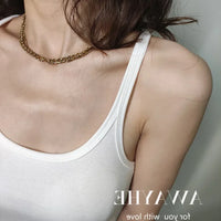 European Style Screw Thread Fitness Tank Top Women's Inner Wear Summer Outer Wear Fine Shoulder Strap Work Shirt Polyester Fiber