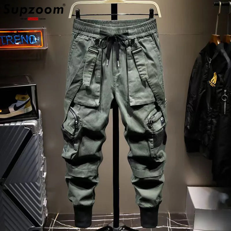Supzoom New Arrival Hot Top Fashion Loose Cotton Pockets Selling Brand Overalls Multi Bag High Street Casual Winter Cargo Pants
