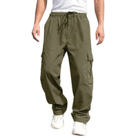 New Summer Men's Loose Fit Straight Leg Casual Pants - European & American Style Youth Fashion" cargo pants  mens pants
