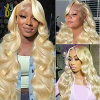250% Lace Frontal Wig 613 Blonde 13x4 13x6 Body Wave Lace Front Wig Preplucked Brazilian Lace Front Human Hair Wig 28 32 38 Inch
