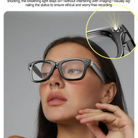 New Sunglasses Smart Glasses 8 Million Pixels Recording Videos AI Photo Recognition Answer Translation 290mAh Bluetooth Glasses