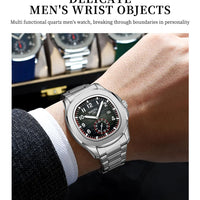 NIBOSI Brand Luxury Mens Watch Waterproof Luminous Digital Design Quartz Watch Casual Belt Date Watches For Men reloj hombre