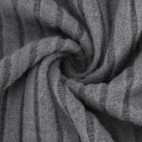 Women's Long Sleeve V-Neck T-Shirt Pit Stripe Milled Fashion Temperament Top