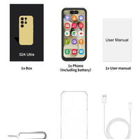 Official SERVO S24 Ultra Mini Android Smartphone 3.75" Screen 3G WCDMA 2MP Camera 1GB+16GB Play Store 2 SIM Small Cellular Phone