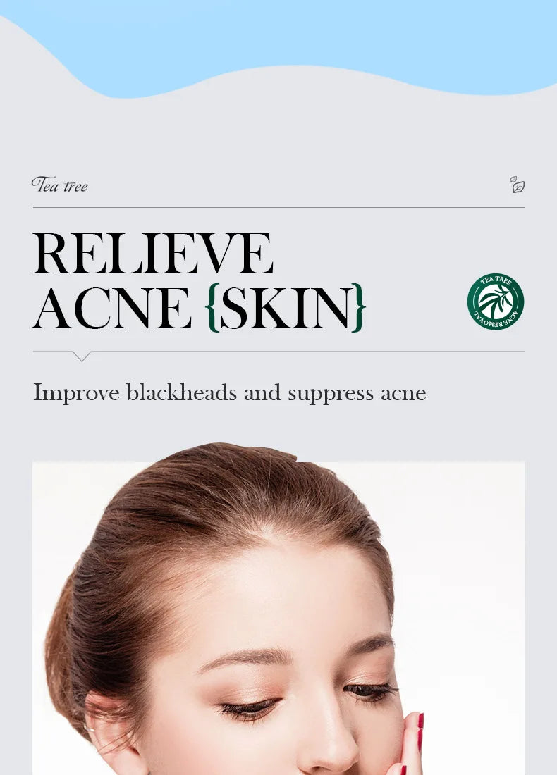 SADOER Tea Tree Acne Removing Cream Facial Skincare Oil Control Face Gel Creams Hydrating Moisturizing Facial Cream Skin Care