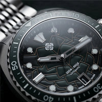 2025 New IXDAO IPOSE Automatic Mechanical Men Watch JD-X07S Dragon Scale Pattern Watch Stainless Steel BWG-9 Diving reloj hombre