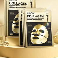 SADOER Golden Collagen Facial Masks Moisturizing Anti-Aging Anti Wrinkles Face Mask Sheet Collagen Masks Skin Care Product