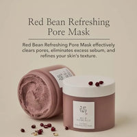 Red Bean Pore Refreshing Mask Mud Cream Hydrating Wash Off Pack Pore Cleansing Exfoliator Korean Skin Care for Men and Women 14