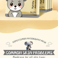 5pcs SADOER Cartoon Fresh Fruit Facial Mask Anti Wrinkle Moisturizing Soothing Brightening Hydrating Face Mask Skin Care