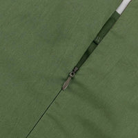 Oymimi Elegant Green Cotton Women's Dress Fashion O-Neck Sleeveless Dresses Casual New High Waist A-Line Mid-Calf Dresses Female