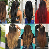 Easy Jumbo Braids Hair Extensions Pre Stretched Braiding Hair Afro Synthetic Hair Strand Braid Hot Water Set 12/16/26/30/36 Inch