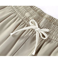 Summer Men's Elastic Waist Casual Pants Drawstring Jogger Pants Sports Wear Running Sweatpants 5XL